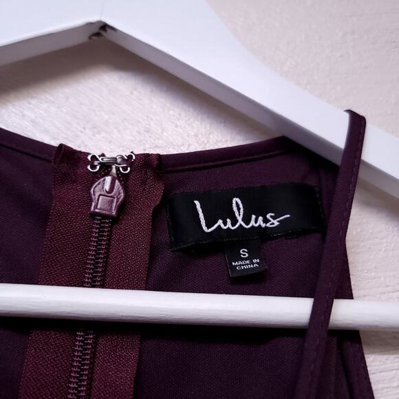 Lulus Dress Lace Purple Size Small Purple Halter Top Mini Summer Spring - Picture 3 of 8